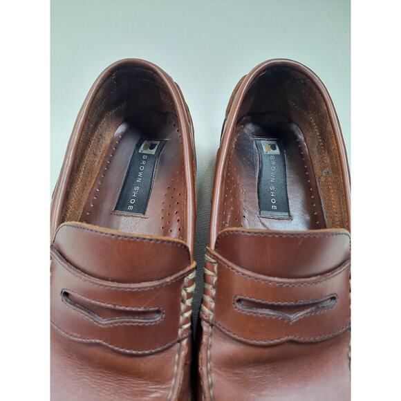 Brown Shoe Company Men's 9.5M Aspen Casual Loafer Genuine Leather Upper Slip-On - Picture 5 of 7